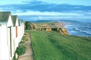 The view from the chalets at Brighstone Holiday Centre